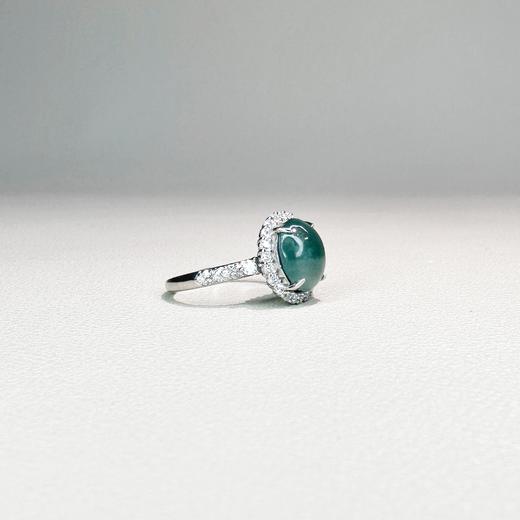 东岳蓝绿冰透翡翠戒指 商品图2