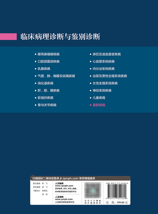 临床病理诊断与鉴别诊断——皮肤疾病 2023年11月参考书 9787117355360 商品图2