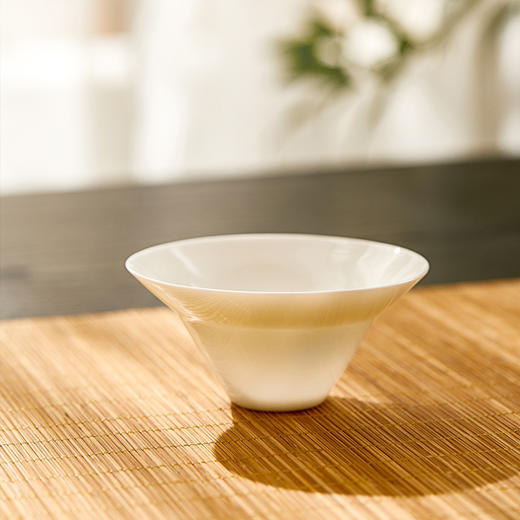 【鸣盏羊脂玉瓷茶具八件套】家用功夫茶具盖碗品茗杯公道杯泡茶套装 商品图2