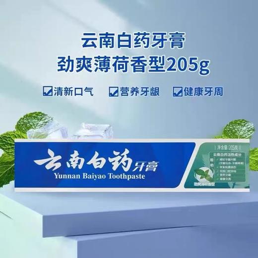 云南白药牙膏205g（劲爽薄荷香型） 商品图0