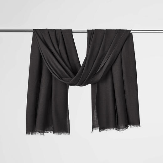 IN AND ON羊毛秋冬休闲保暖舒适棕色百搭流苏围脖披肩礼物围巾53794 商品图5