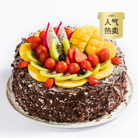 【会员特惠159.9元起】森林果乐 巧克力鲜果蛋糕-2磅198元/3磅258元/4磅298元（重庆北碚）