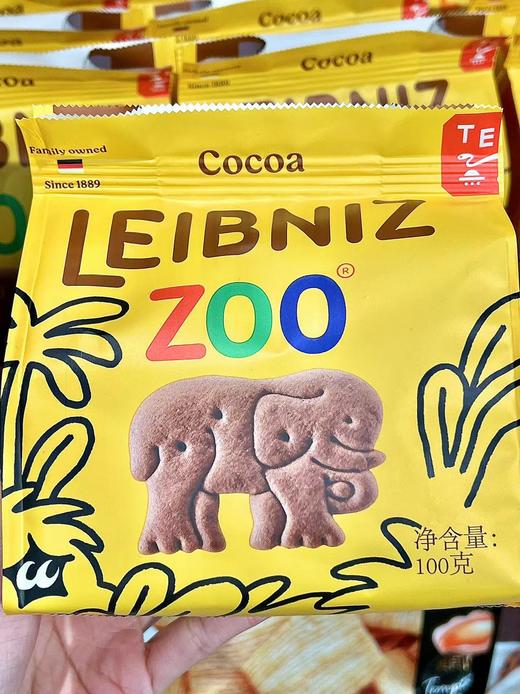 德国百乐顺莱布尼兹动物饼干可可100g 商品图0