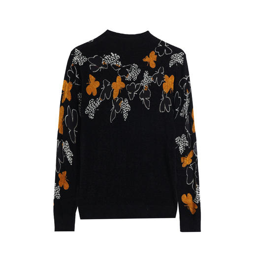 黑色天鹅绒打底衫，女士秋冬洋气毛衣新款妈妈内搭修身长袖t恤CC-121-8600 商品图4