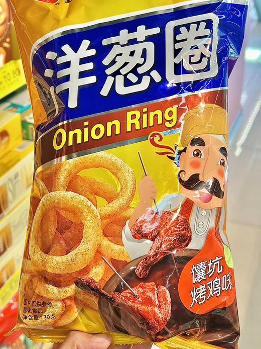 农心洋葱圈馕坑烤鸡味70g 商品图0