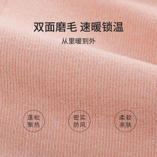 雅黛丽保暖裤秋裤2023新款女高腰收腹双面磨毛贴片护膝打底裤内穿 商品图1