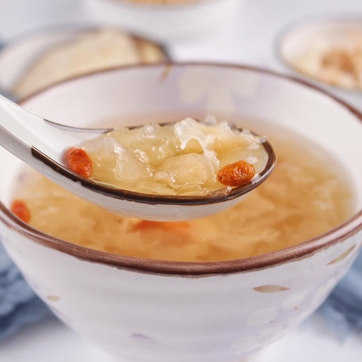 免洗免泡发的即吃即煮小甜汤 百合杏仁银耳羹75g/包*3 商品图0