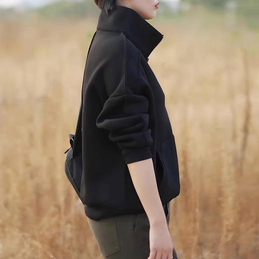 裁缝学苑AS140高领卫衣纸样女装上衣半拉链立领做衣服打版样板 商品图3