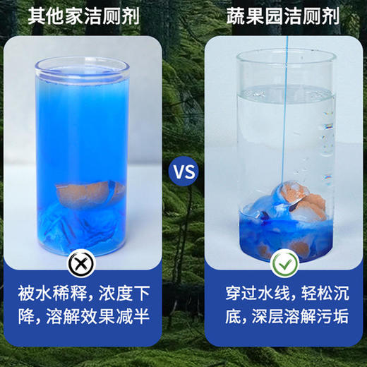 蔬果园阳光松木洁厕剂清香提亮强效洁厕灵去污垢除异味马桶清洁剂500g 商品图2