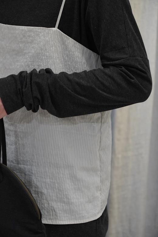 ALBUM DI FAMIGLIA 浅色条纹上衣吊带背心 商品图1