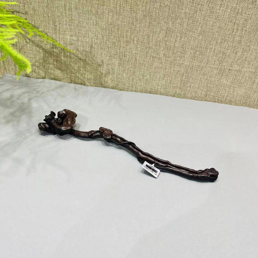 28cm灵芝如意°黑檀 商品图0