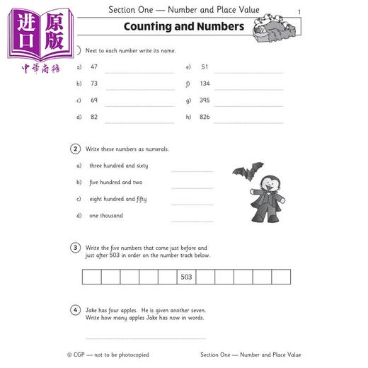 【中商原版】英国CGP KS2 Maths Workout - Year 3 商品图1