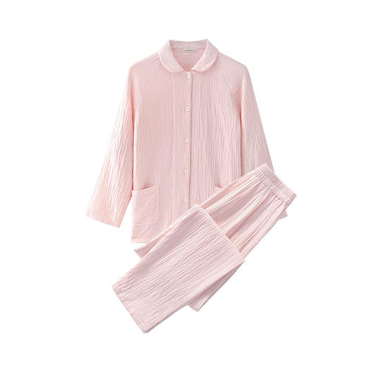 【三层纱家居服】全棉加厚三层纱家居服秋冬保暖情侣多层纱厚款居家服 商品图3