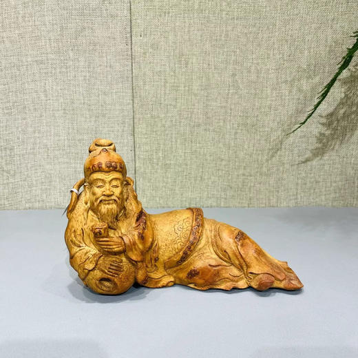 太白醉酒°竹根雕摆件 商品图0