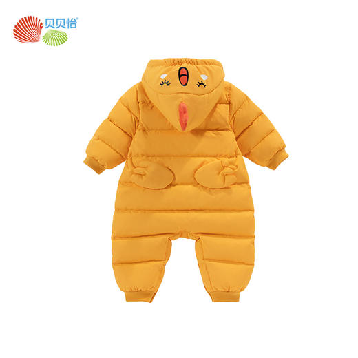 贝贝怡童装婴幼儿连身衣加绒保暖羽绒服男女童可爱外套连帽哈衣234L2066 商品图7