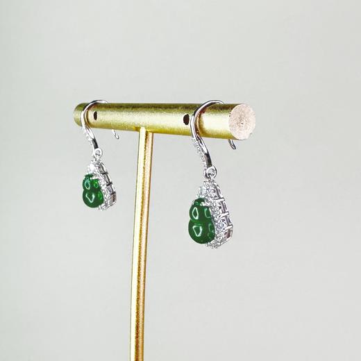 东岳福禄翡翠耳坠 商品图3