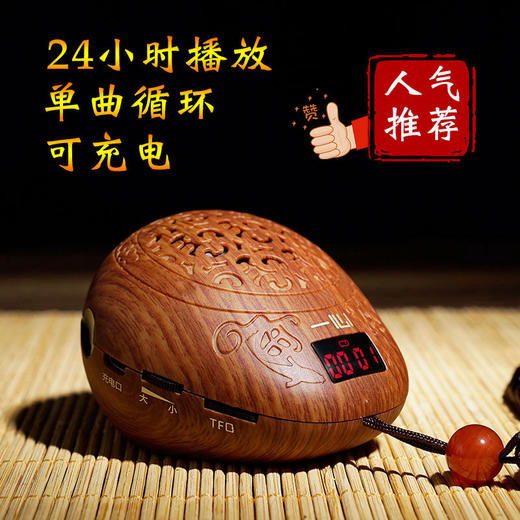 木纹色播放器S100B（可插卡） 一心 商品图0