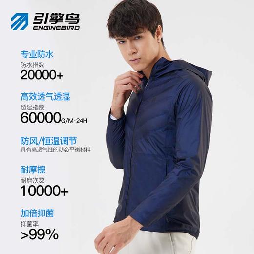 引擎鸟振金铠甲羽绒冲锋衣男女保暖防水防风 商品图2