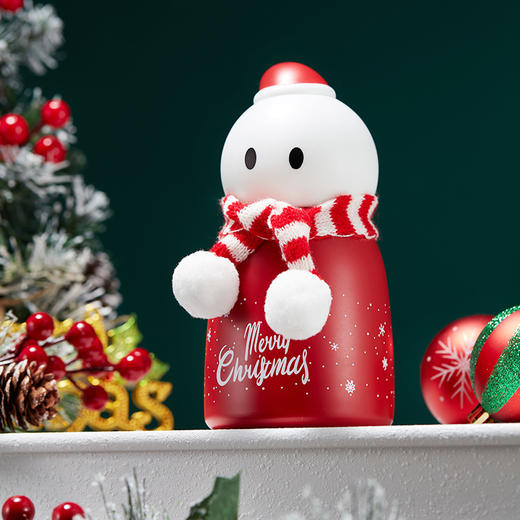 共禾京品欢乐圣诞雪人保温杯316不锈钢内胆送礼礼盒 商品图3