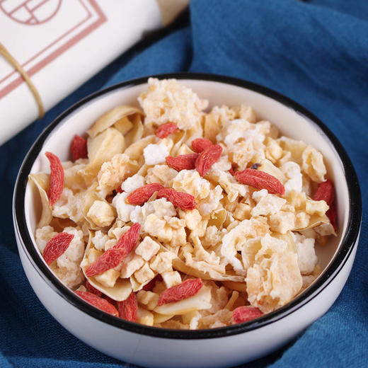 免洗免泡发的即吃即煮小甜汤 百合杏仁银耳羹75g/包*3 商品图1