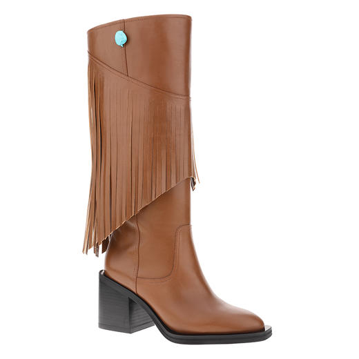 sheme张靓颖同款高原狂想曲系列流苏休闲帅气女士长靴可定制 商品图10