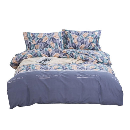 恒源祥（HYX） 恒源祥礼业TBK2020百叶林磨毛单双人秋冬加厚四件套  200*230cm 商品图1