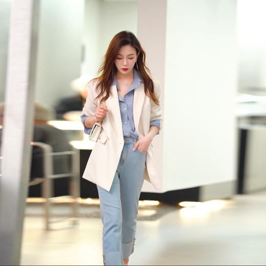 金蘑菇菇【甜茶西装】收官巨献！弹力TR 一款会呼吸的西装显瘦 商品图2