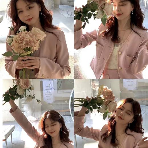 金蘑菇菇【白茶香香子】轻松时髦小香风外套上衣/短裤 半身裙套装 商品图3