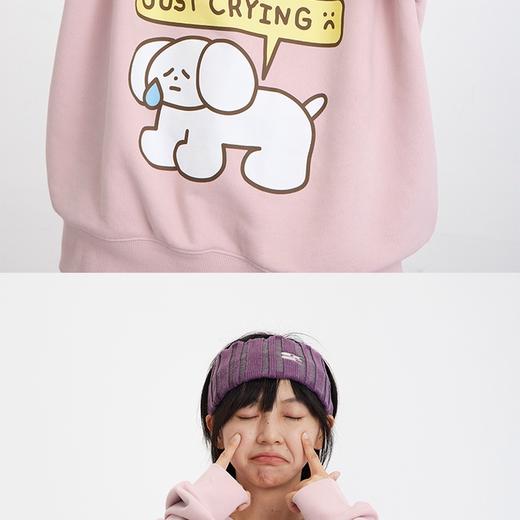 哭喊中心×一只脏猴 艺术联名合作款 伤心小狗JustCrying插画卫衣 商品图1