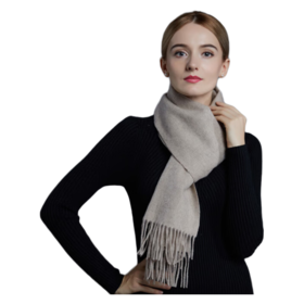 恒源祥礼业HYX1002-1羊绒围巾（紫本）  30*180