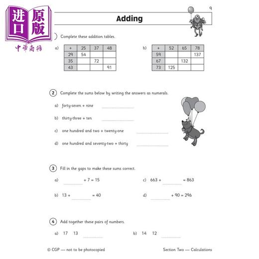 【中商原版】英国CGP KS2 Maths Workout - Year 3 商品图4