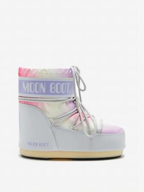 Moon Boot - Mb Icon Low Tie Dye - Glacier Grey - 女士 - 雪地靴 - 冰川灰