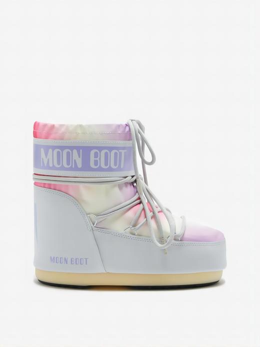 Moon Boot - Mb Icon Low Tie Dye - Glacier Grey - 女士 - 雪地靴 - 冰川灰 商品图0