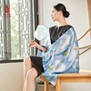 SAINTJOY/上久楷真丝披肩 女式真丝披肩  忆花间曲 PJS23003 商品缩略图0