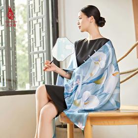 SAINTJOY/上久楷真丝披肩 女式真丝披肩  忆花间曲 PJS23003