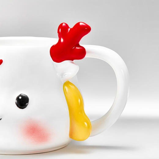 共和京品小龙女挂耳陶瓷马克杯500ml 商品图7