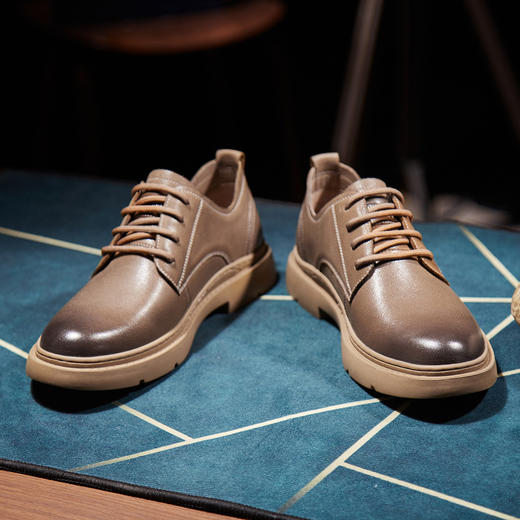 星期六男士复古擦色商务皮鞋SS23122055 商品图8