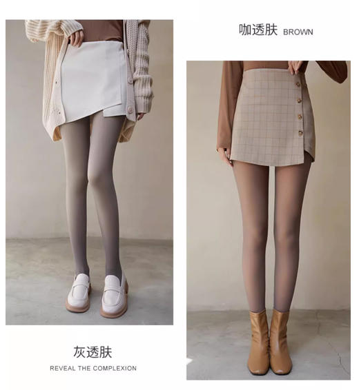 480D加大蓄热保暖透肤踩脚/连裤袜32215/32216 商品图3