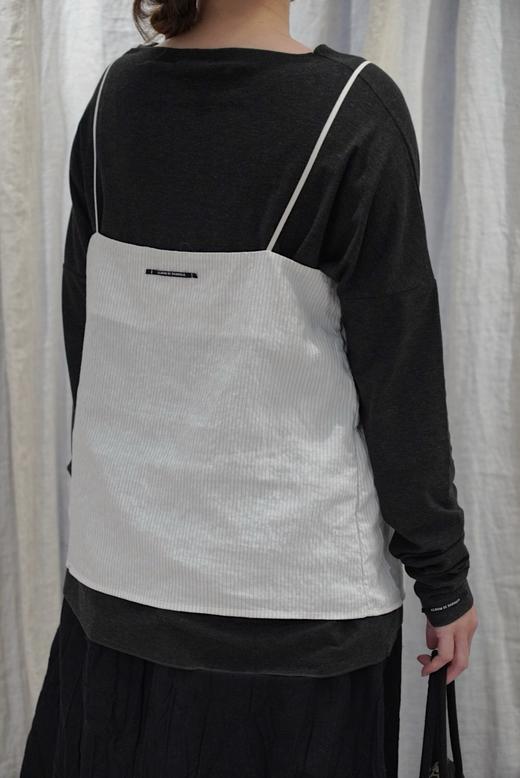 ALBUM DI FAMIGLIA 浅色条纹上衣吊带背心 商品图5