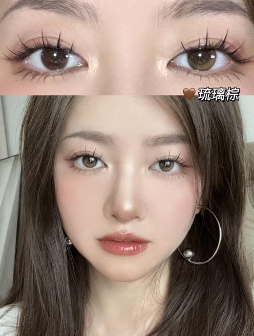 olens日抛 琉璃棕/黑  glowy 14.2mm 一盒10p  日抛无售后！！ 商品图4