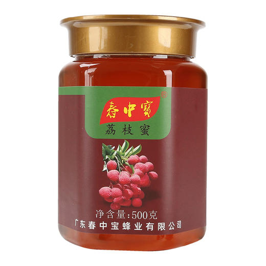 春中宝荔枝蜜蜂蜜 500g瓶装 商品图0