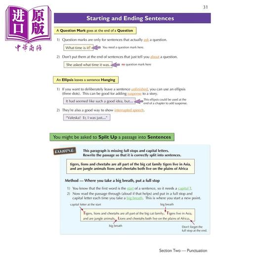 【中商原版】英国CGP New 11+ GL English Complete Revision and Practice Ages 10-11 with Online Edition 商品图3