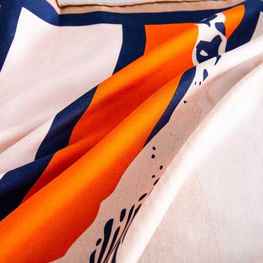 恒源祥（HYX） 恒源祥礼业HYXSJ1004真丝方巾以梦为马 90*90 商品图5