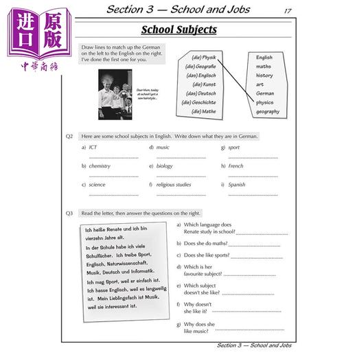 【中商原版】英国CGP KS3 German Workbook with Answers 商品图4