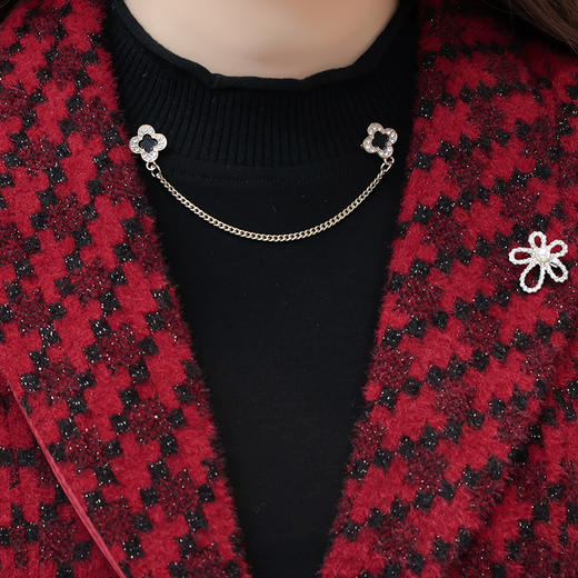 时尚气质套装裙，黑色长款打底裙两件套QYM-H1505-3-Y 商品图3