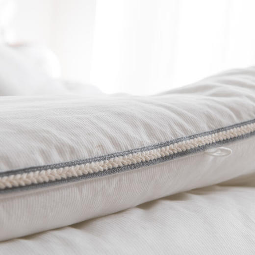 無印灯芯绒蚕丝被   MUJI-B23-62 双人被 白色 200*230 商品图1