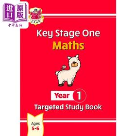 预售 【中商原版】英国原版CGP教辅 New KS1 Maths Year 1 Targeted Study Book KS1 数学 1 年级有针对性的学习书