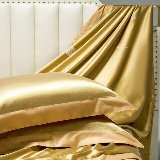 恒源祥（HYX） 恒源祥礼业TBK1007遇见仿真丝提花四件套 遇见 200*230cm 商品图4