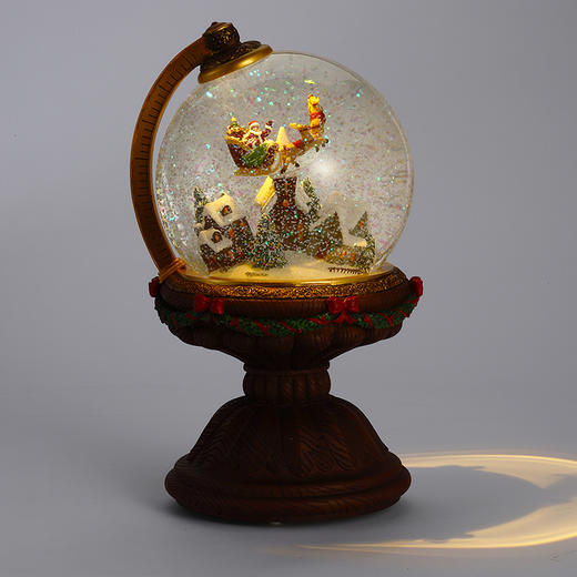 JARLL 120MM 圣诞老人地球仪水球 QO22032 商品图3