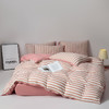 無印铂品天竺棉四件套 律动条纹    MUJI-TJ23-72 粉红色 200*230cm 商品缩略图0